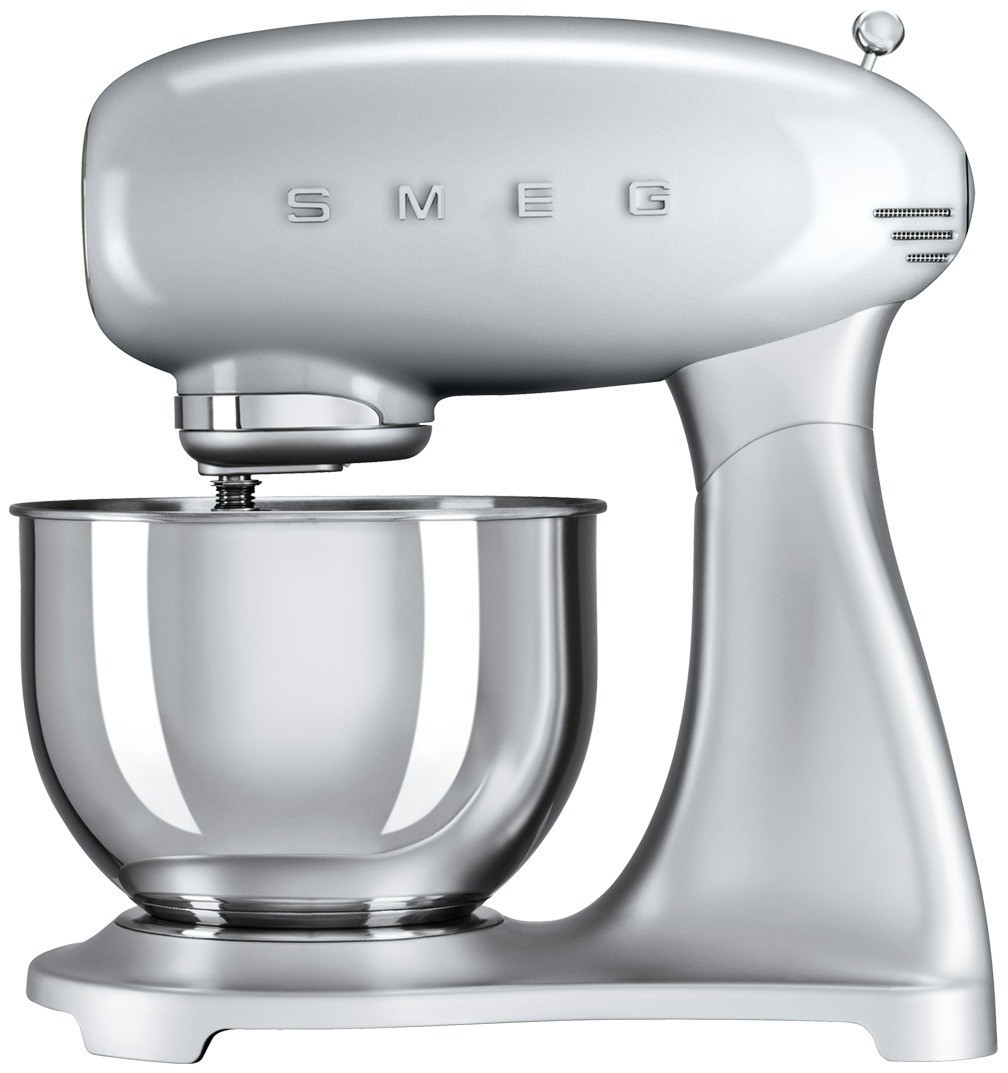 غذا ساز حرفه‌ای اسمگ ایتالیا مدل SMEG SMF02SVEU  | طراحی کلاسیک دهه 50 میلادی | رنگ استیل